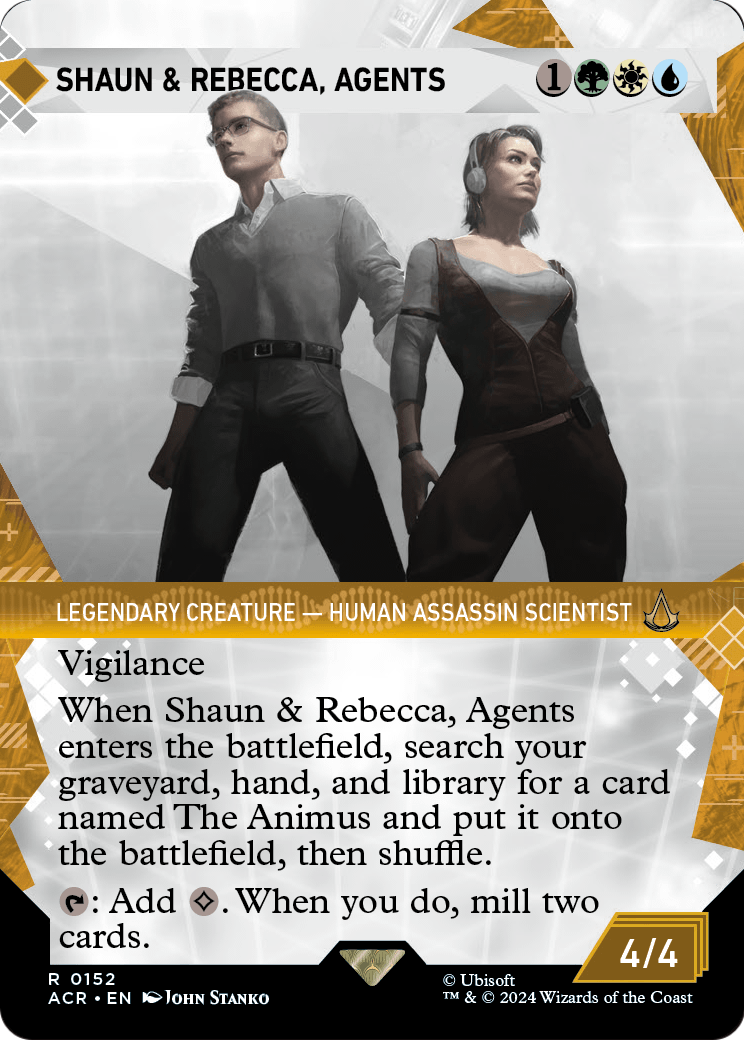 Shaun & Rebecca, Agents (Showcase) (ACR-152) - Assassin's Creed: (Showcase) (Borderless) Foil