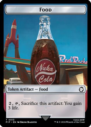 Food (0013) // Squirrel Double-Sided Token (PIP-13 // 9) - Universes Beyond: Fallout