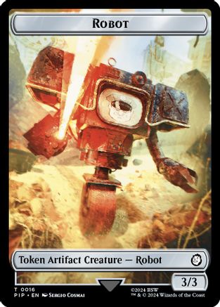 Robot // Junk Double-Sided Token (PIP-16 // 15) - Universes Beyond: Fallout