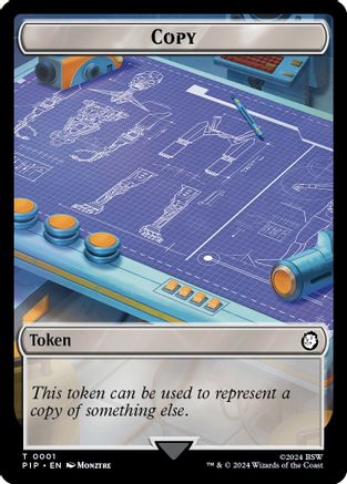Copy // Junk Double-Sided Token (PIP-1 // 15) - Universes Beyond: Fallout