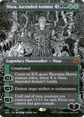 Nissa, Ascended Animist (Borderless) (ONE-339) - Phyrexia: All Will Be One: (Showcase)