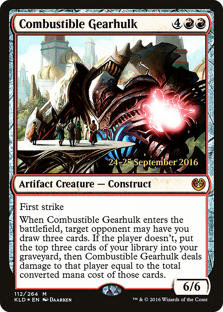 Combustible Gearhulk (PRE-112S) - Kaladesh Promos Foil