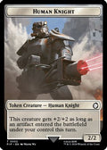 Human Knight // Copy Double-Sided Token (PIP-2 // 1) - Universes Beyond: Fallout
