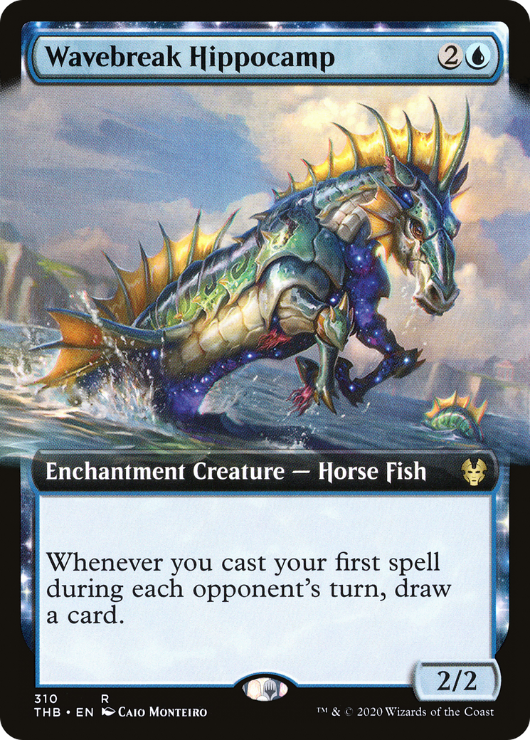 Wavebreak Hippocamp (Extended Art) (THB-310) - Theros Beyond Death: (Extended Art, enchantment) Foil