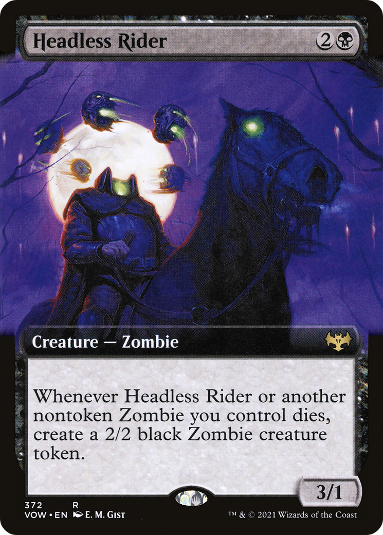 Headless Rider (Extended Art) (VOW-372) - Innistrad: Crimson Vow: (Extended Art)