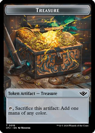 Treasure // Construct Double-Sided Token (OTJ-18 // 3) - Outlaws of Thunder Junction Foil