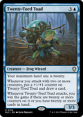 Twenty-Toed Toad (BLC-016) - Bloomburrow Commander