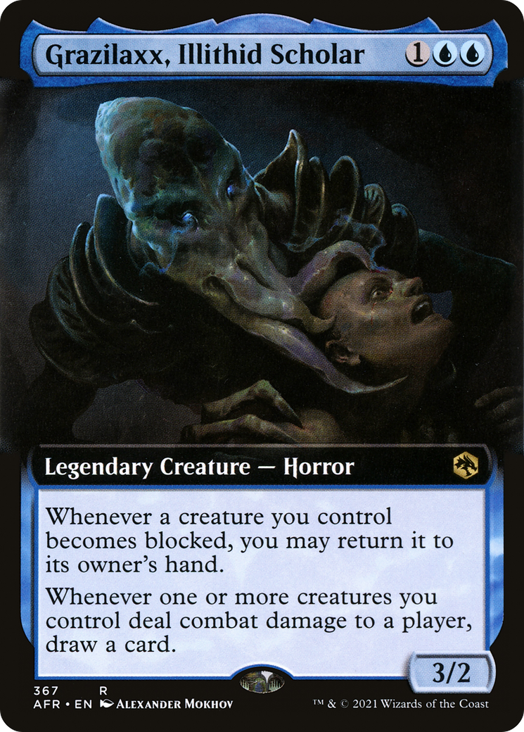 Grazilaxx, Illithid Scholar (Extended Art) (AFR-367) - Adventures in the Forgotten Realms: (Extended Art) Foil
