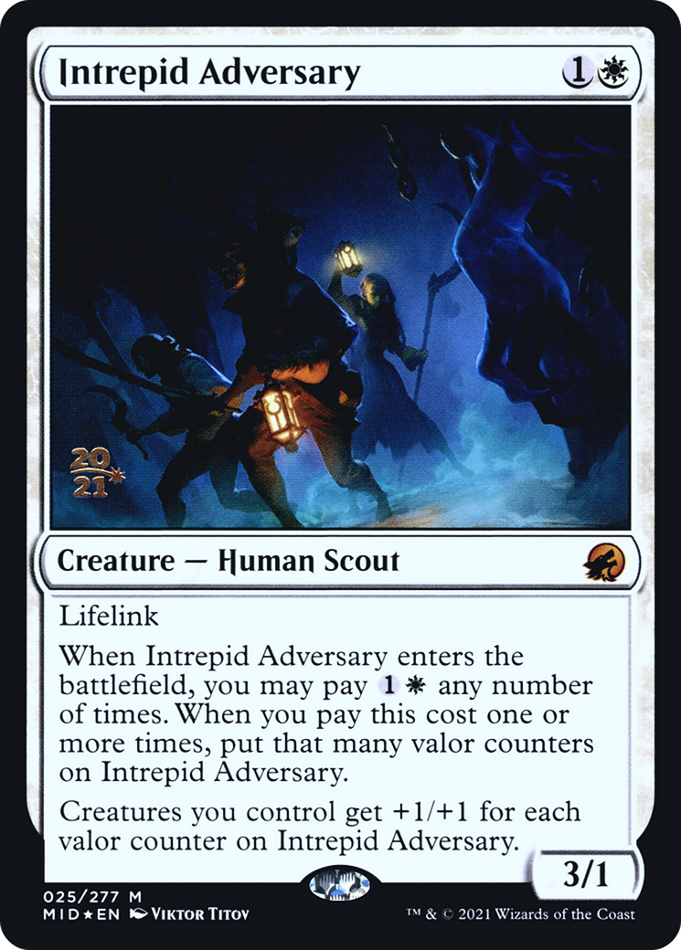 Intrepid Adversary (PRE-025) - Innistrad: Midnight Hunt Promos Foil