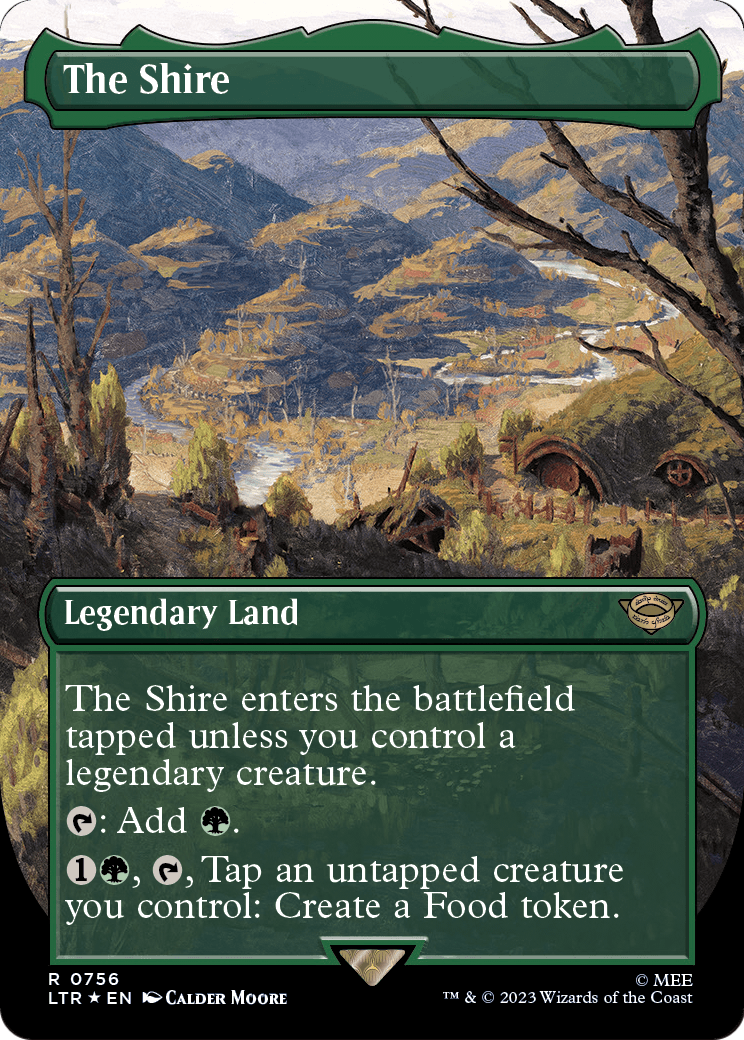 The Shire (Borderless) (Surge Foil) (LTR-756) - The Lord of the Rings: Tales of Middle-earth Foil