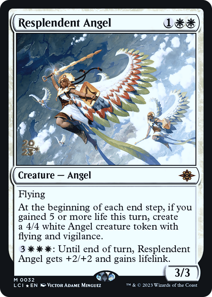 Resplendent Angel (LCI) (PRE-032) - The Lost Caverns of Ixalan Promos Foil