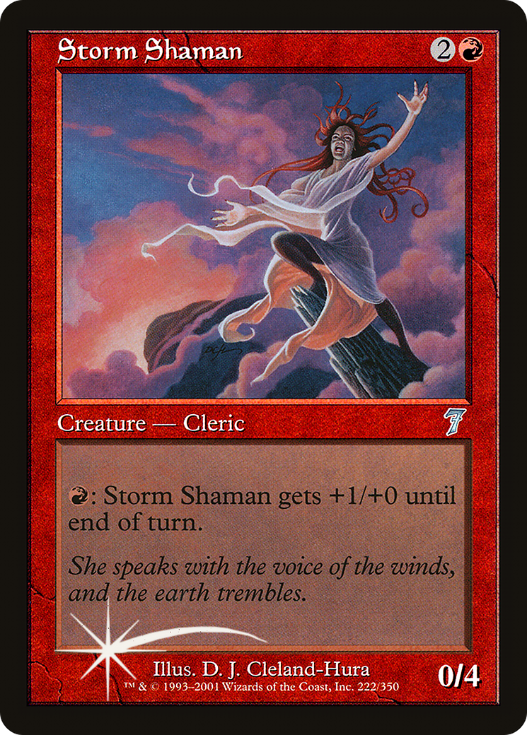 Storm Shaman (7ED-222★) - 7th Edition Foil