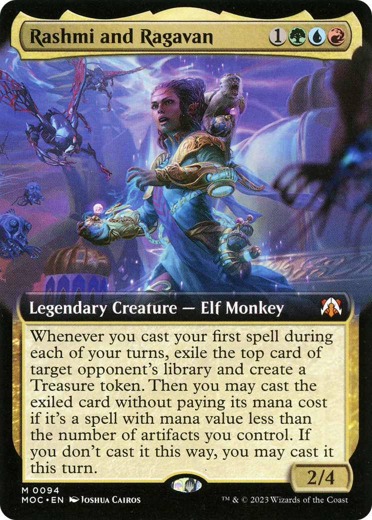 Rashmi and Ragavan (Extended Art) (MOC-094) - March of the Machine Commander: (Extended Art) Foil