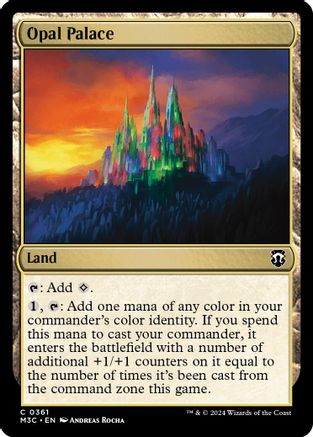 Opal Palace (Ripple Foil) (M3C-361) - Modern Horizons 3 Commander Foil