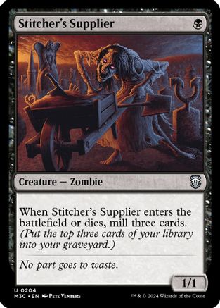 Stitcher's Supplier (Ripple Foil) (M3C-204) - Modern Horizons 3 Commander Foil