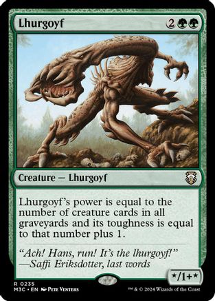 Lhurgoyf (Ripple Foil) (M3C-235) - Modern Horizons 3 Commander Foil