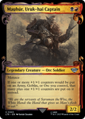 Mauhur, Uruk-hai Captain (Showcase Scrolls) (LTR-665) - The Lord of the Rings: Tales of Middle-earth: (Showcase) Foil