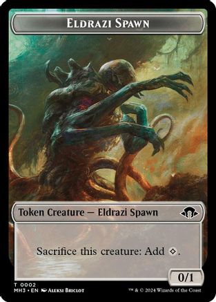 Eldrazi Spawn // Bird Double-Sided Token (MH3-2 // 9) - Modern Horizons 3 Foil