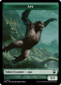 Ape (Ripple Foil) // Plant Double-Sided Token (M3C-14 // 26) - Modern Horizons 3 Commander Foil