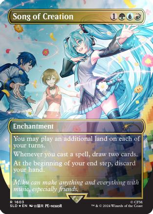 Song of Creation (Rainbow Foil) (SLD-1603) - Secret Lair Drop Series Foil