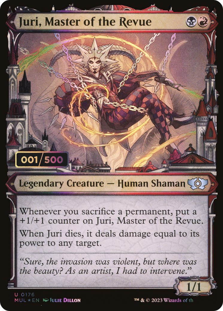 Juri, Master of the Revue (Serial Numbered) (MUL-176) - Multiverse Legends: (Showcase) Foil