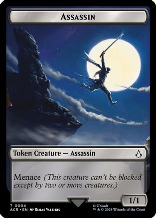 Assassin // Shapeshifter Double-Sided Token (ACR-4 // 2) - Assassin's Creed Tokens Foil