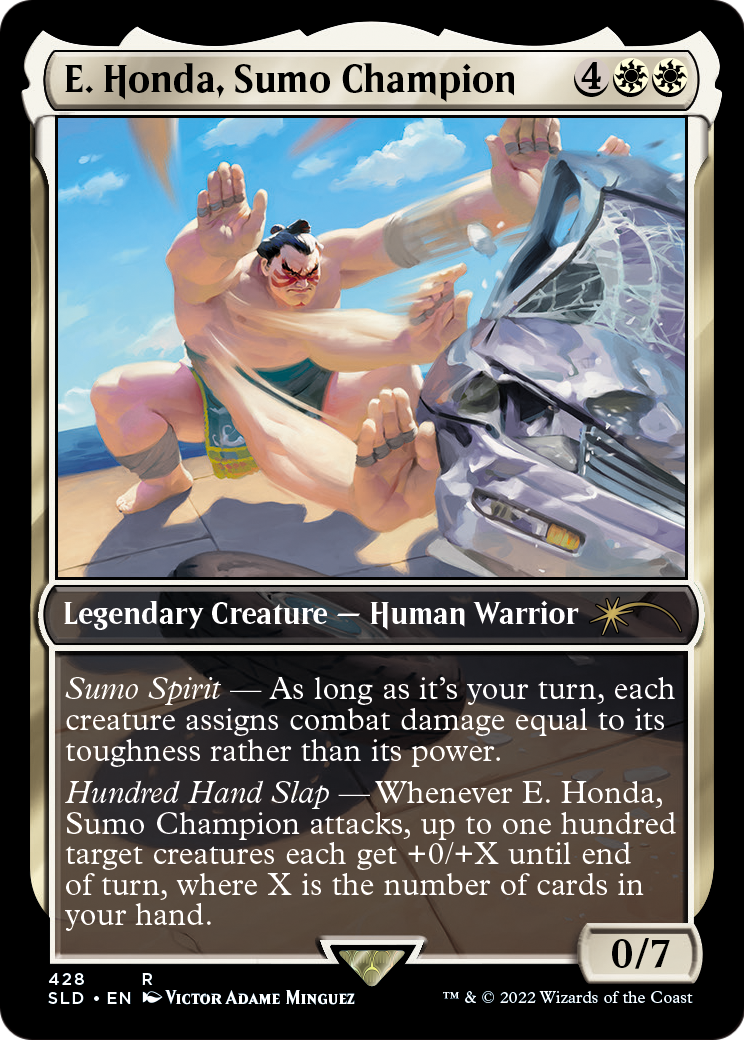 E. Honda, Sumo Champion (SLD-428) - Secret Lair Drop / E. Honda, Sumo Champion