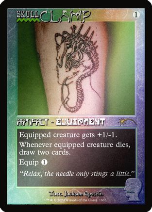 Skullclamp (1663) (Rainbow Foil) (SLD-1663) - Secret Lair Drop Series Foil