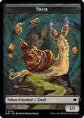Snail // Thundertrap Trainer Double-Sided Token (BLB-14 // 9) - Bloomburrow Foil