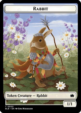 Rabbit // Rabbit Double-Sided Token (BLB-3 // 3) - Bloomburrow