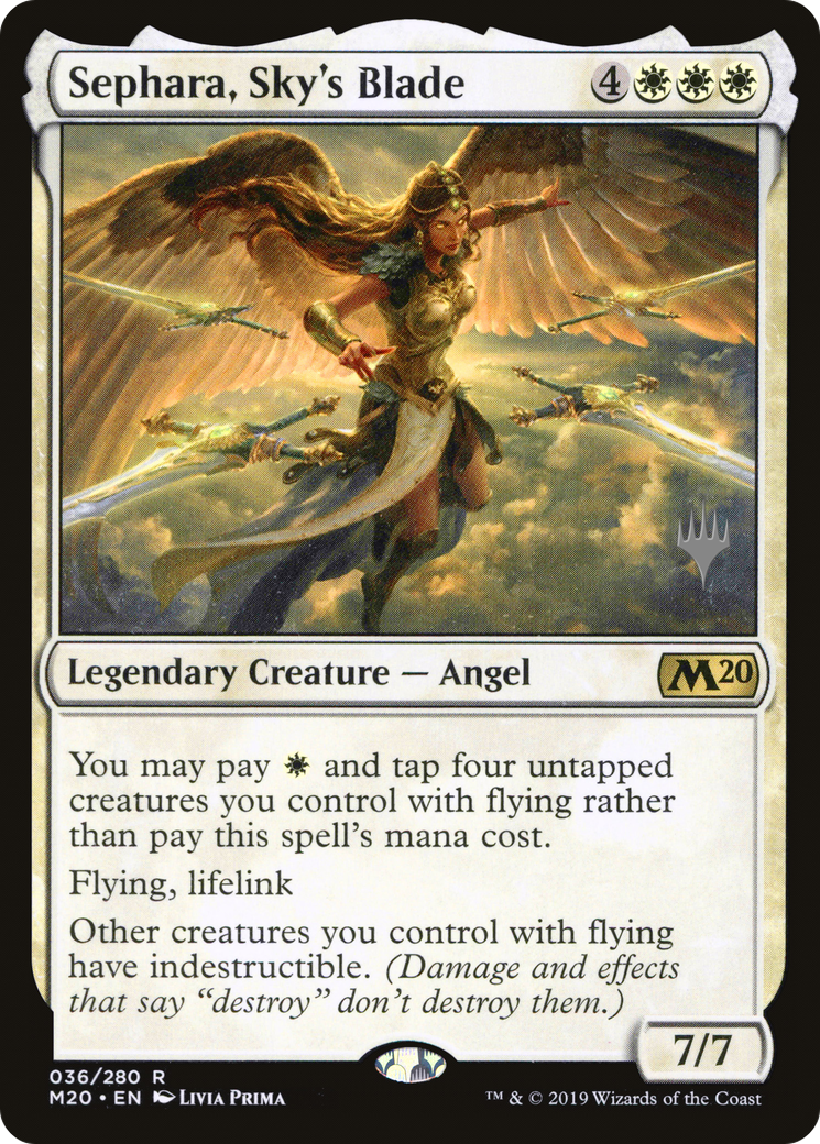 Sephara, Sky's Blade (PPM20-036) - Core Set 2020 Promos Foil