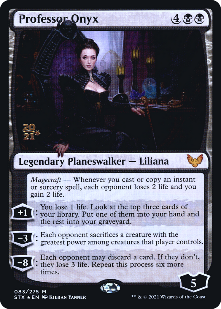 Professor Onyx (PRE-83S) - Strixhaven: School of Mages Promos Foil