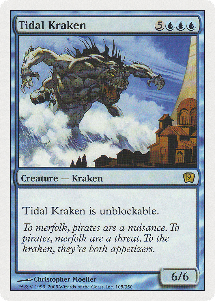Tidal Kraken (9ED-105) - 9th Edition Foil