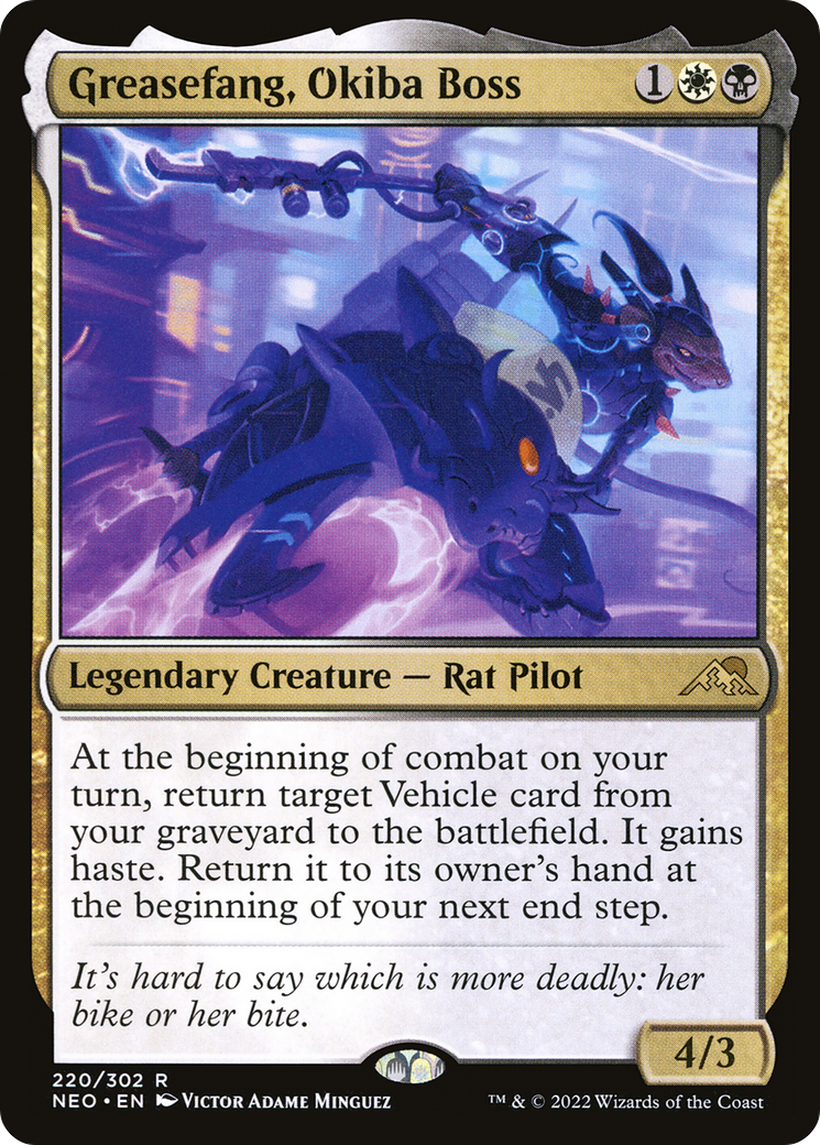 Greasefang, Okiba Boss (NEO-220) - Kamigawa: Neon Dynasty Foil
