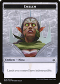 Emblem - Nissa, Who Shakes the World (WAR-019) - War of the Spark Tokens