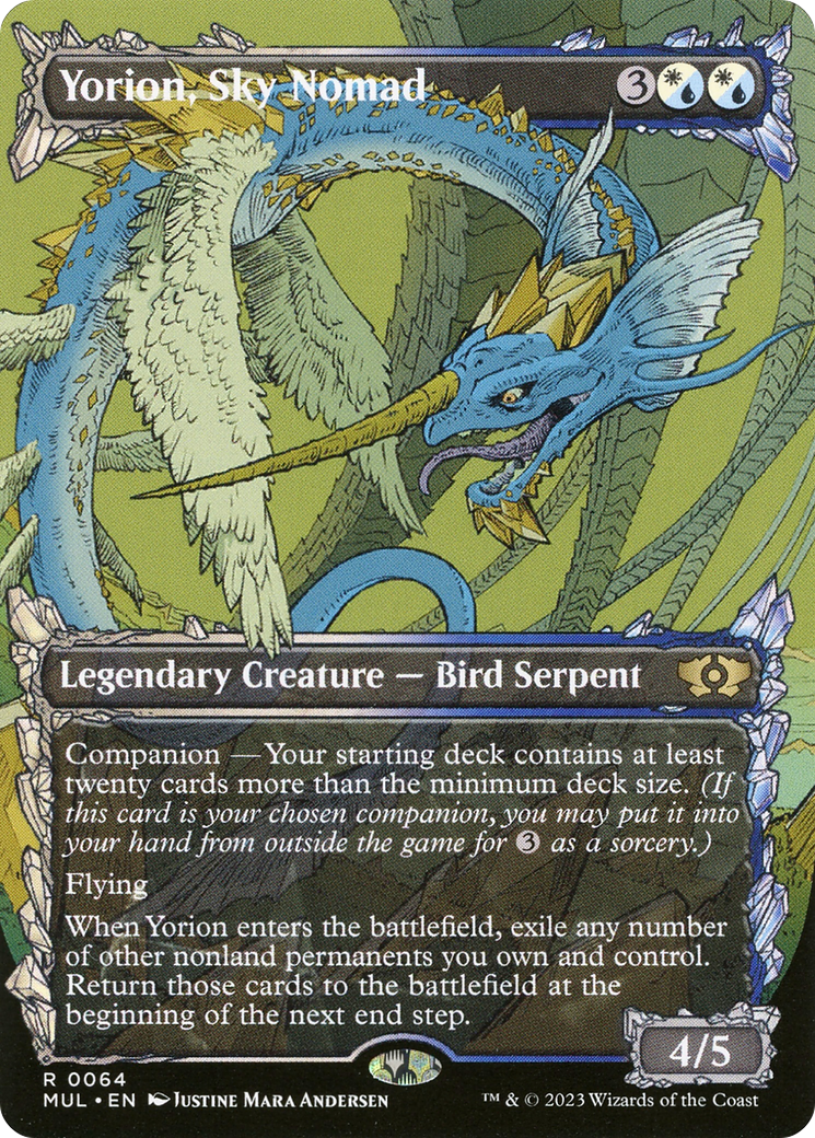 Yorion, Sky Nomad (MUL-064) - Multiverse Legends: (Showcase) (Borderless) Foil