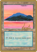Island (C) - 1996 Michael Loconto (4ED) (WCD-) - Pro Tour Collector Set