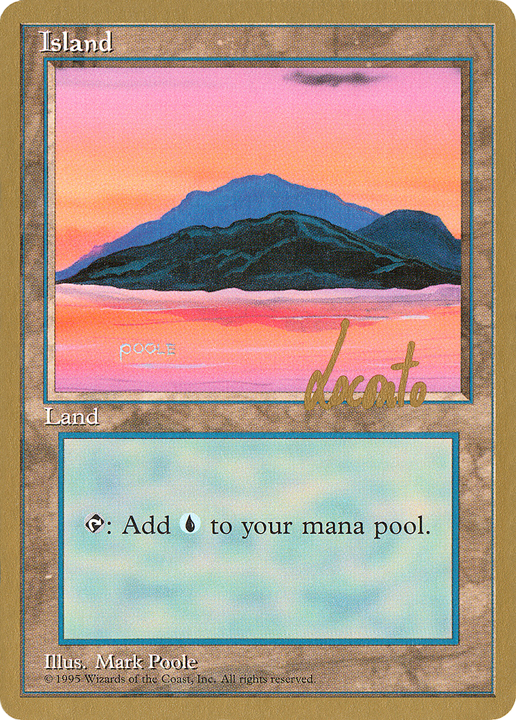 Island (C) - 1996 Michael Loconto (4ED) (WCD-) - Pro Tour Collector Set