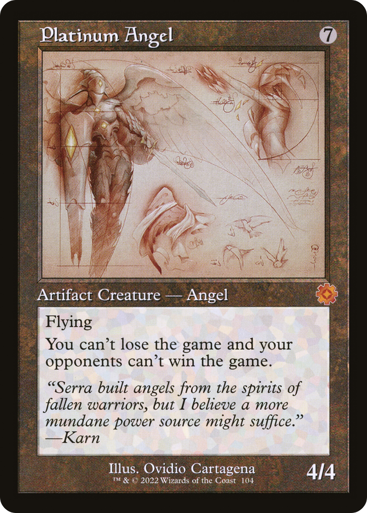 Platinum Angel (Schematic) (BRR-104) - The Brothers' War Retro Artifacts