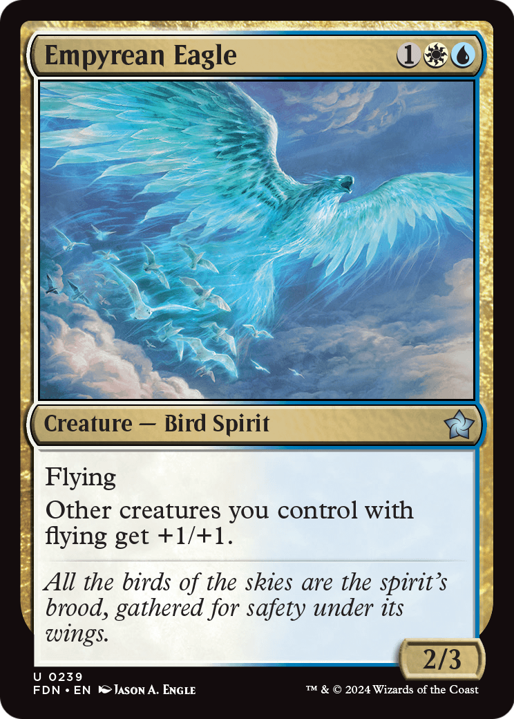 Empyrean Eagle (FDN-239) - Foundations Foil