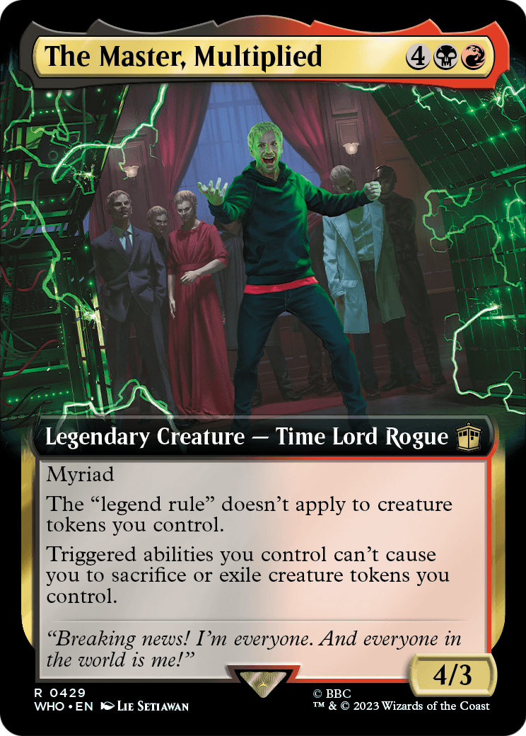 The Master, Multiplied (Extended Art) (WHO-429) - Doctor Who: (Extended Art) Foil