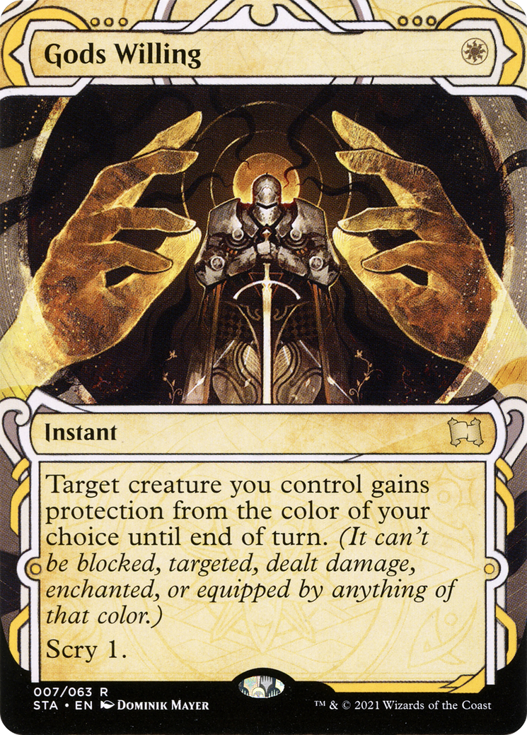 Gods Willing (STA-007) - Strixhaven Mystical Archive: (Showcase) (Borderless)