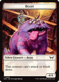 Beast Token (DSK-003) - Duskmourn: House of Horror Foil