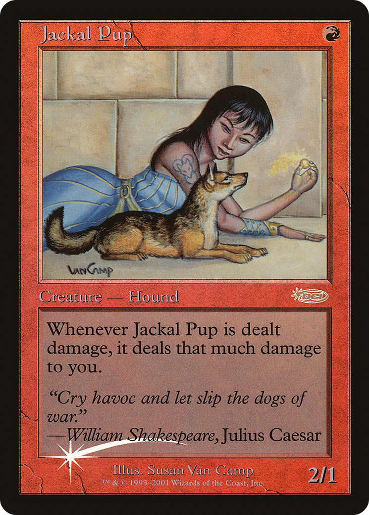 Jackal Pup (FNM-) - Friday Night Magic 2001 Foil