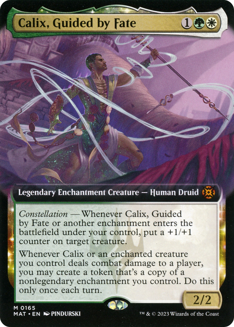 Calix, Guided by Fate (Extended Art) (MAT-165) - March of the Machine: The Aftermath: (Extended Art, enchantment)