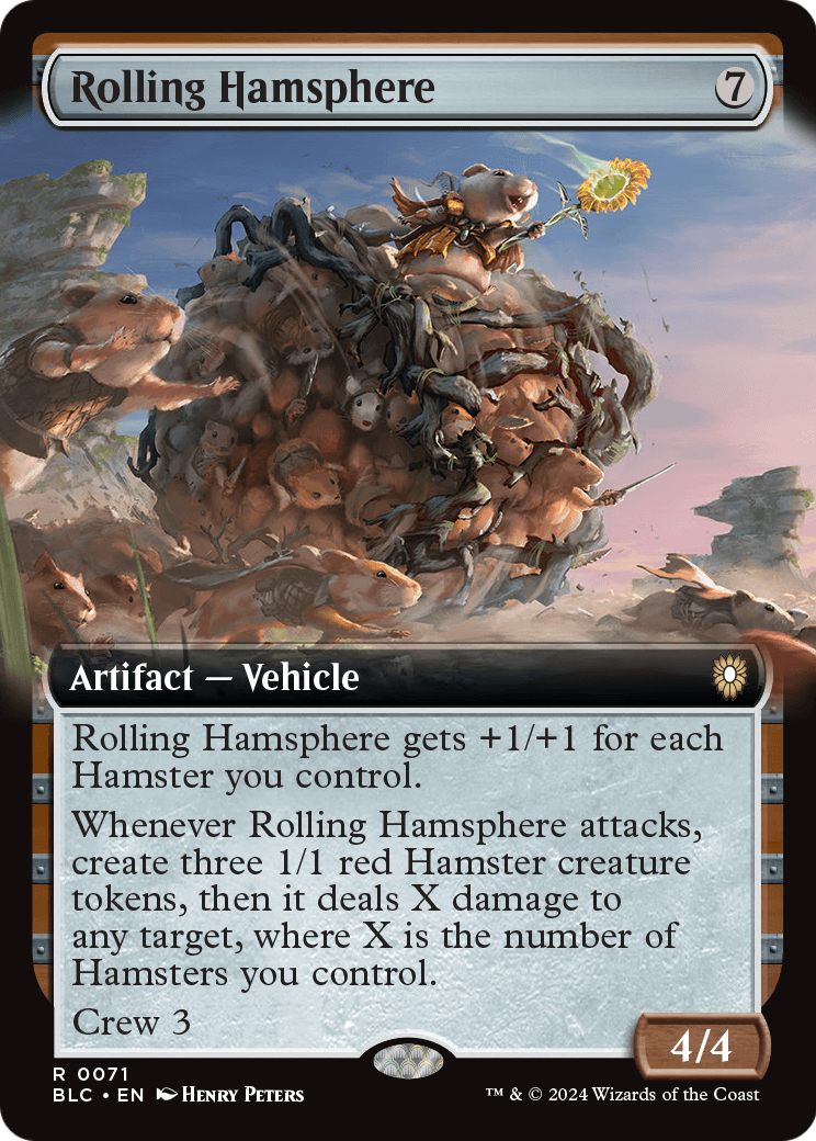 Rolling Hamsphere (Extended Art) (BLC-071) - Bloomburrow Commander: (Extended Art)