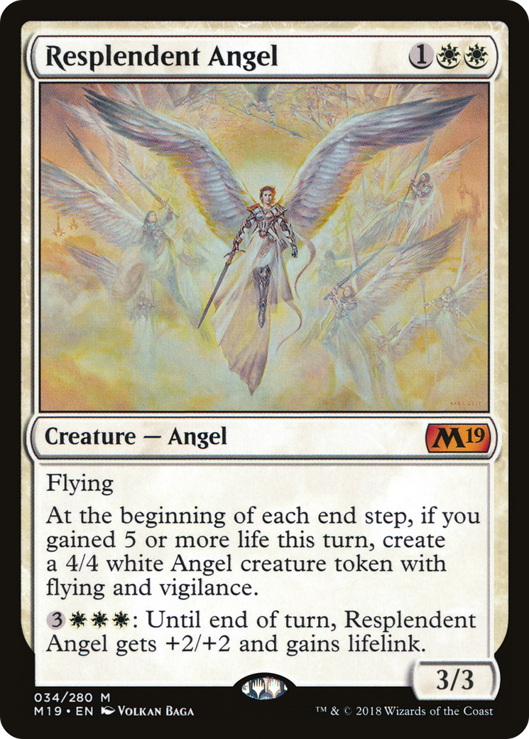 Resplendent Angel (M19-034) - Core Set 2019 Foil