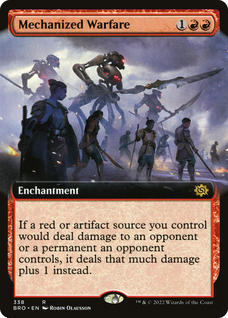 Mechanized Warfare (Extended Art) (BRO-338) - The Brothers' War: (Extended Art) Foil
