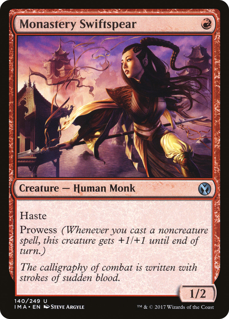 Monastery Swiftspear (IMA-140) - Iconic Masters Foil