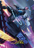 Kaito, Cunning Infiltrator Art Card (51/54) (Gold-Stamped Signature) (ASFDN-051) - Art Series: Foundations